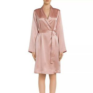 NWT! La Perla Long Sleeves Silk Short Wrap Robe